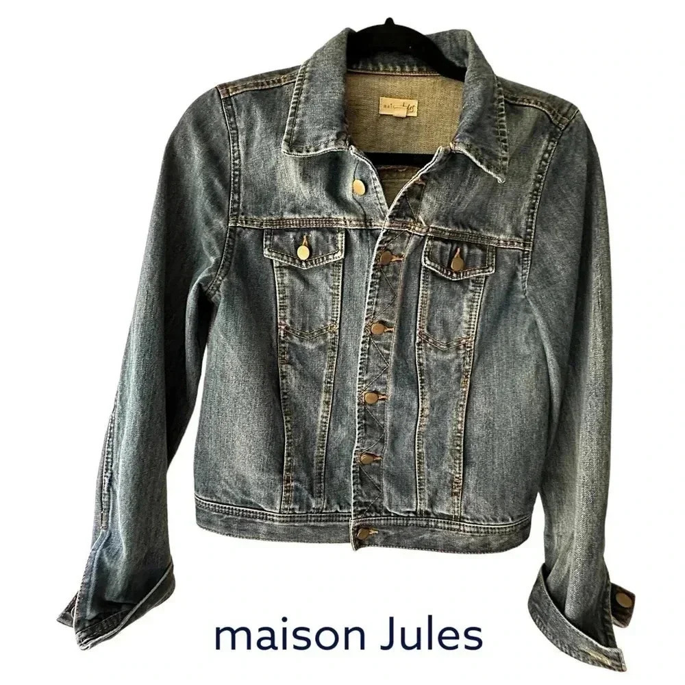 MAISON JULES | NWOT | DENIM JEAN JACKET | SIZE: MEDIUM